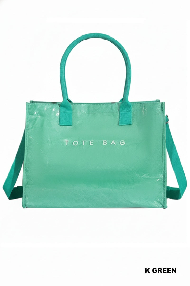PVC KRAFT OVERSIZED TOTE BAG