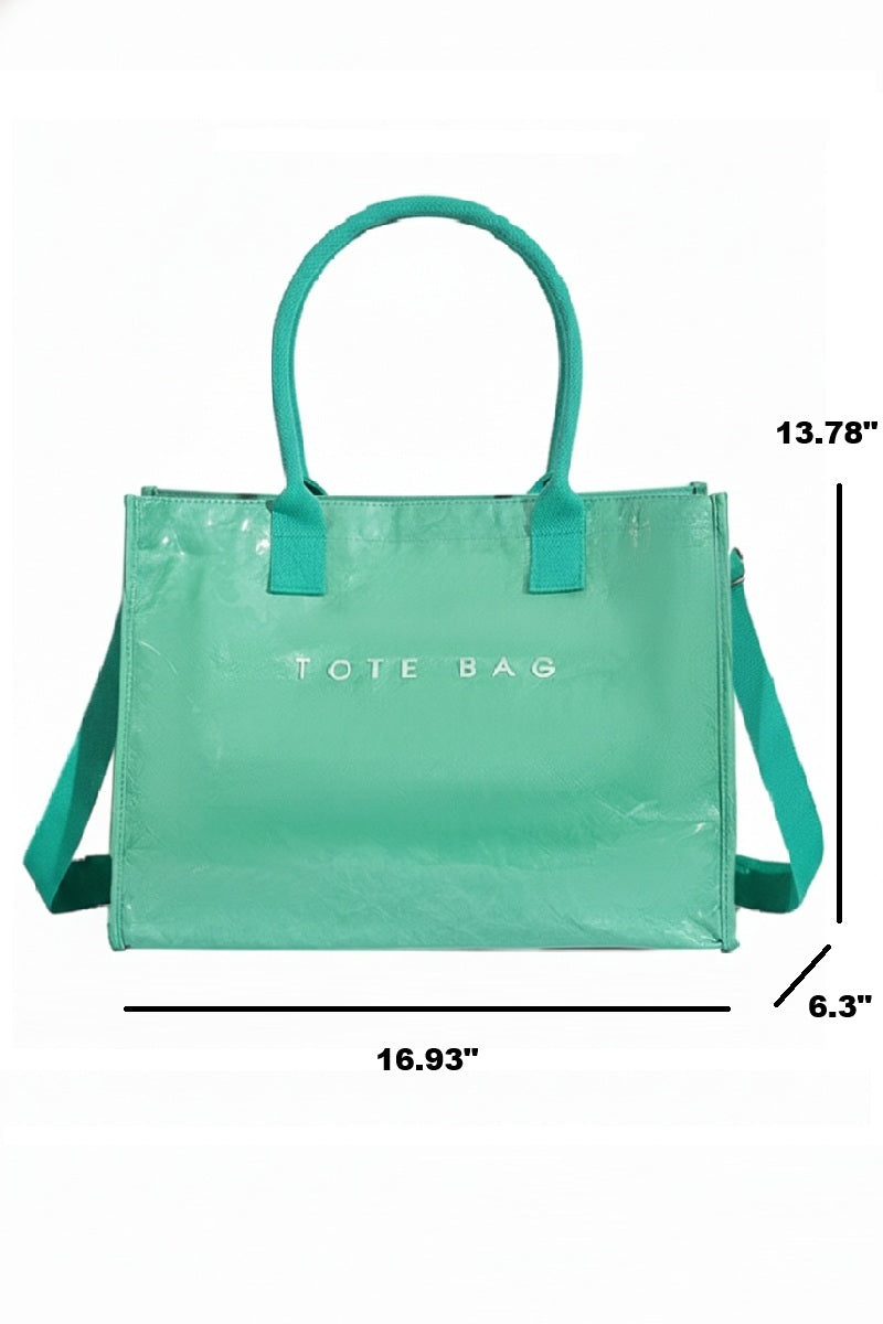 PVC KRAFT OVERSIZED TOTE BAG