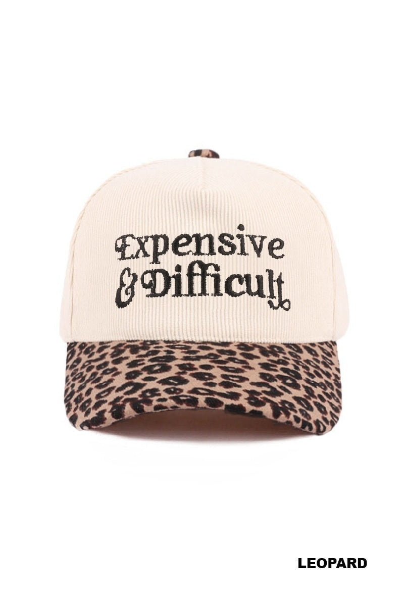 EXPENSIVE & DIFFICULT TWO-TONE CORDUROY CAP