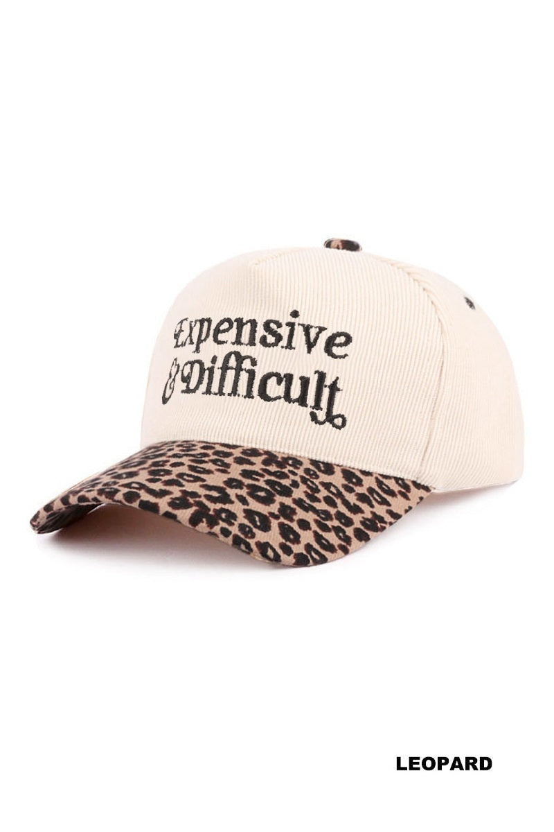 EXPENSIVE & DIFFICULT TWO-TONE CORDUROY CAP