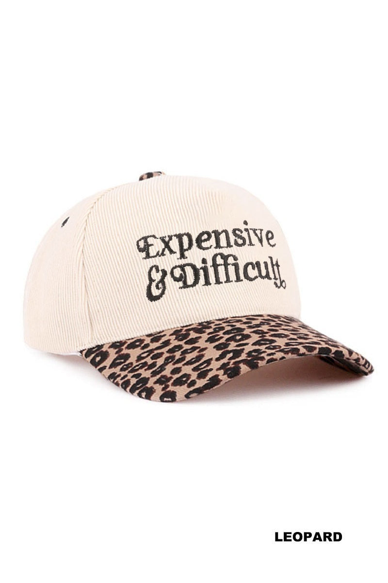 EXPENSIVE & DIFFICULT TWO-TONE CORDUROY CAP