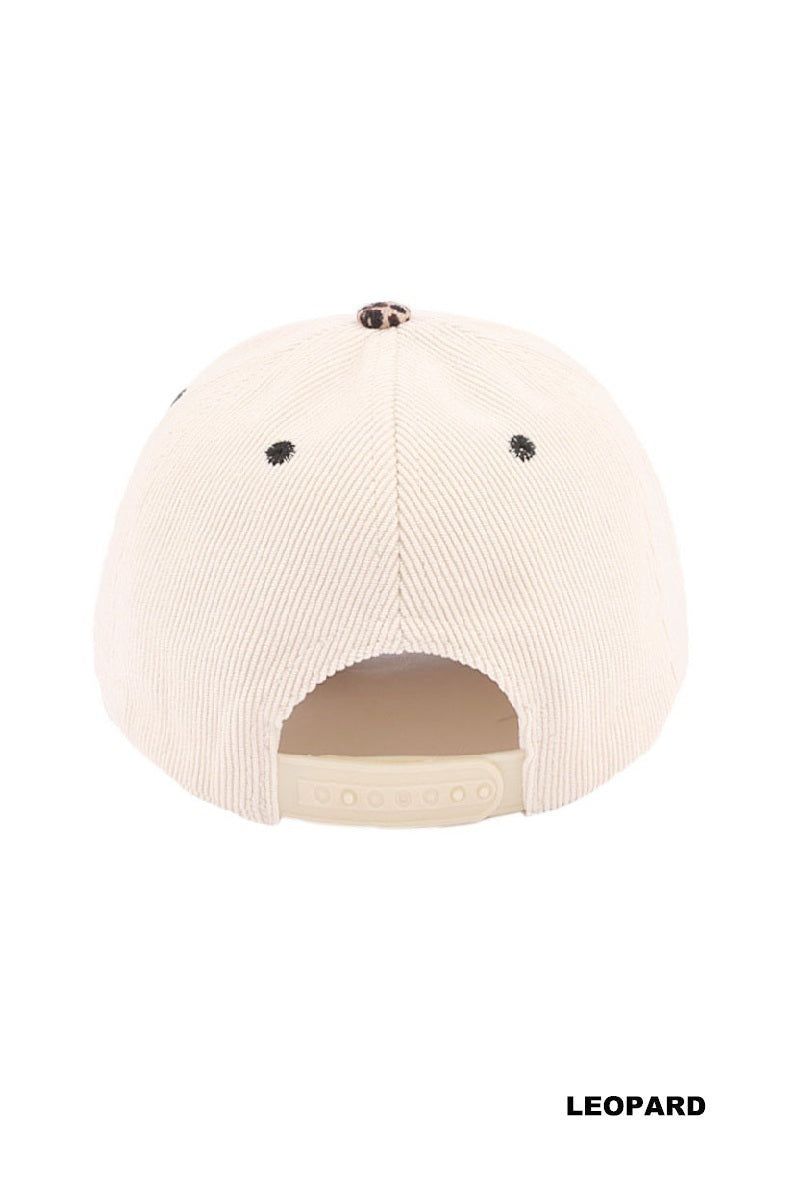 EXPENSIVE & DIFFICULT TWO-TONE CORDUROY CAP