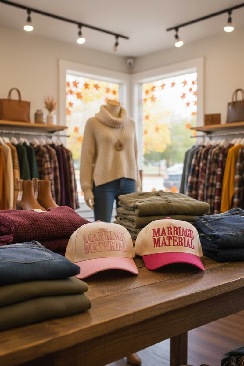 Marriage Material Two Tone Canvas Cotton Cap