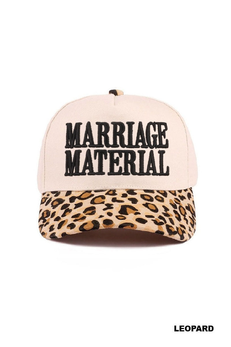 Marriage Material Two Tone Canvas Cotton Cap