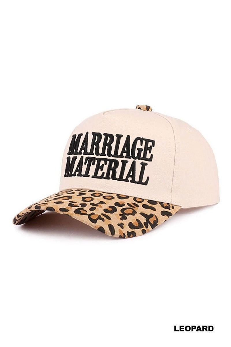 Marriage Material Two Tone Canvas Cotton Cap