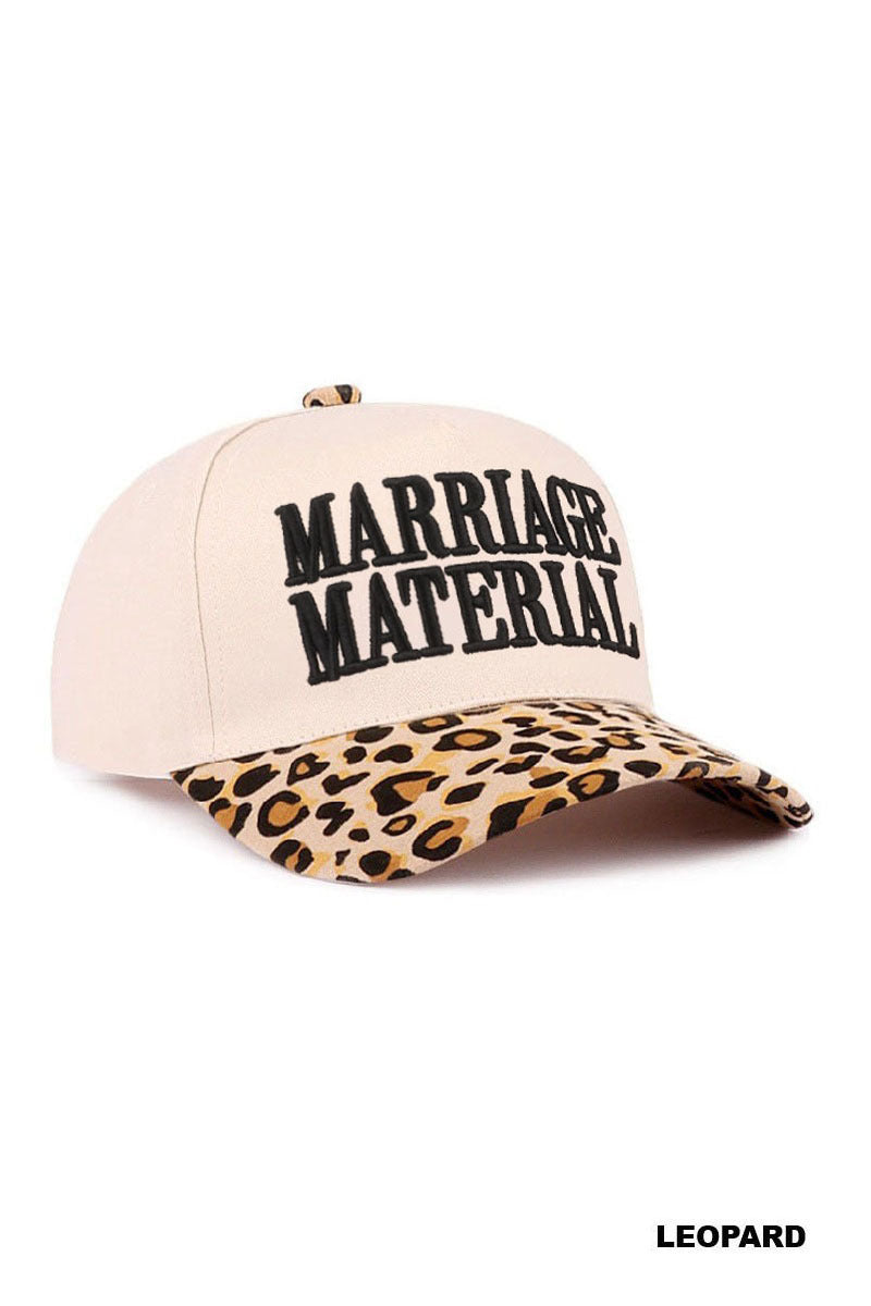 Marriage Material Two Tone Canvas Cotton Cap