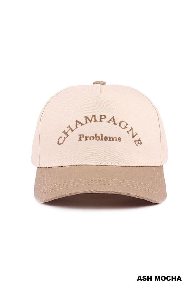 CHAMPAGNE PROBLEMS TWO TONE CANVAS COTTON CAP