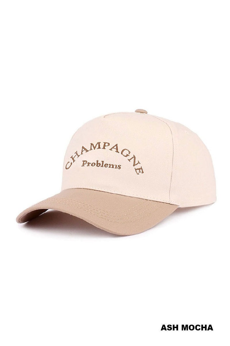 CHAMPAGNE PROBLEMS TWO TONE CANVAS COTTON CAP