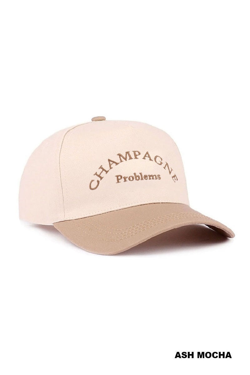 CHAMPAGNE PROBLEMS TWO TONE CANVAS COTTON CAP