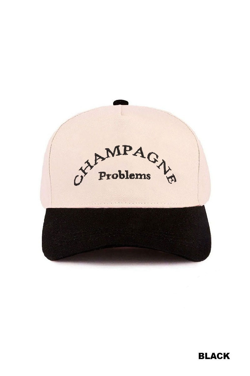 CHAMPAGNE PROBLEMS TWO TONE CANVAS COTTON CAP