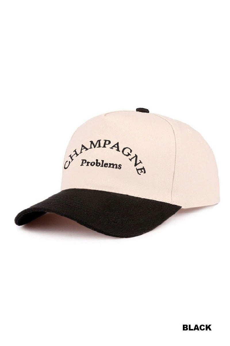 CHAMPAGNE PROBLEMS TWO TONE CANVAS COTTON CAP