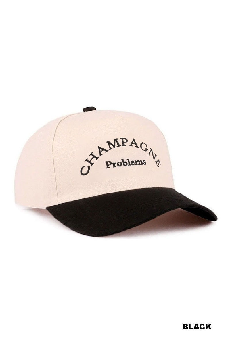 CHAMPAGNE PROBLEMS TWO TONE CANVAS COTTON CAP