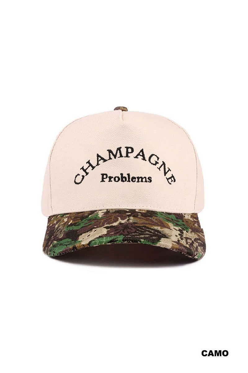 CHAMPAGNE PROBLEMS TWO TONE CANVAS COTTON CAP