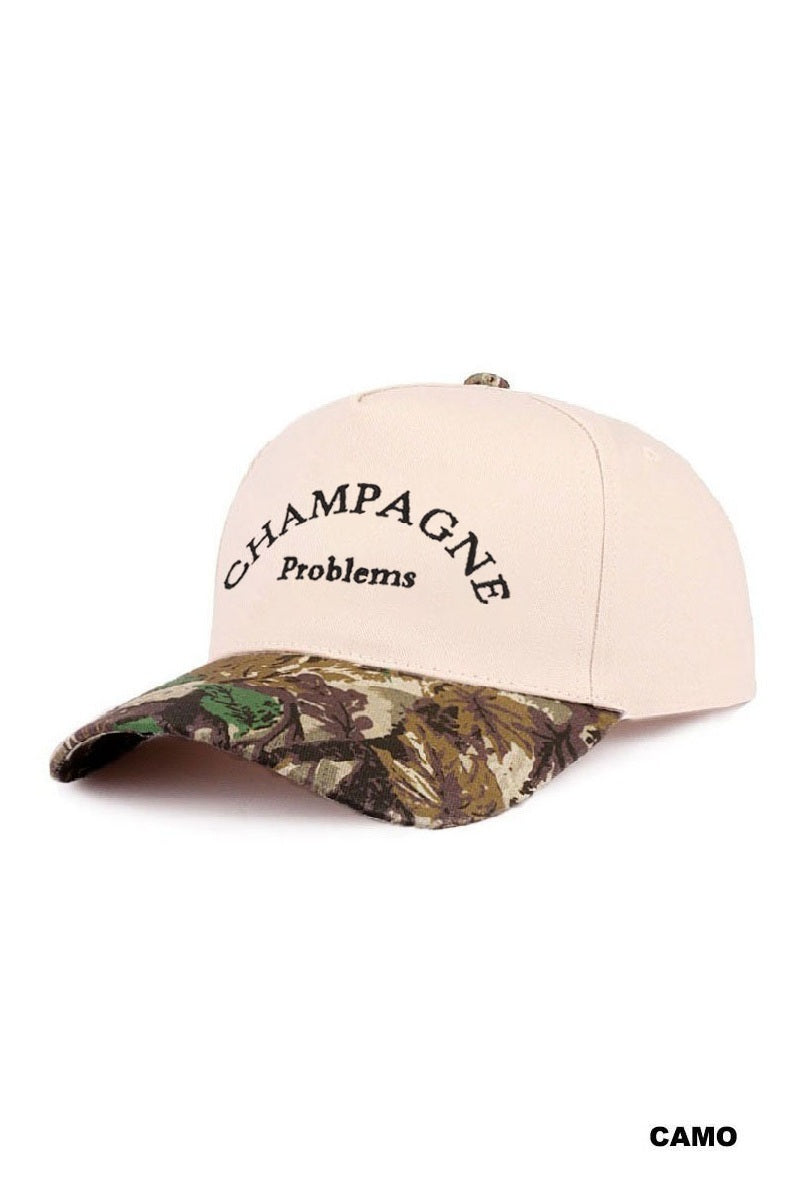 CHAMPAGNE PROBLEMS TWO TONE CANVAS COTTON CAP