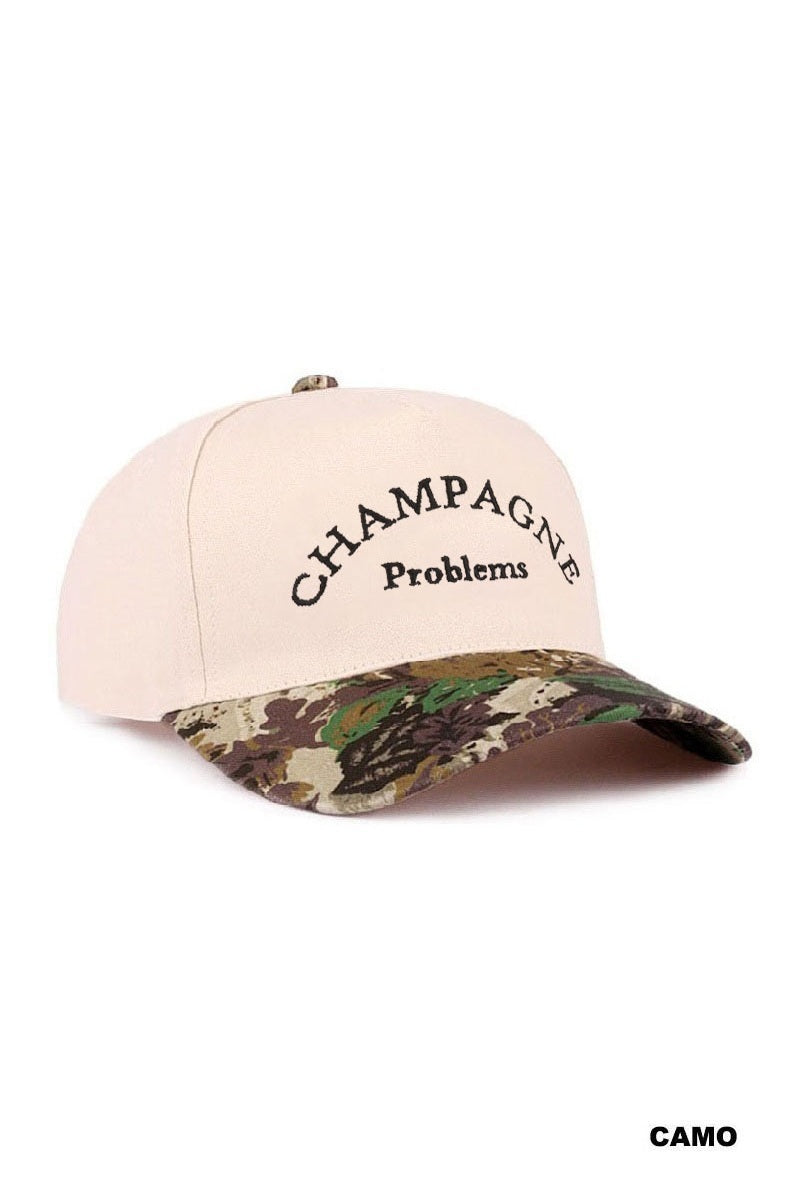 CHAMPAGNE PROBLEMS TWO TONE CANVAS COTTON CAP