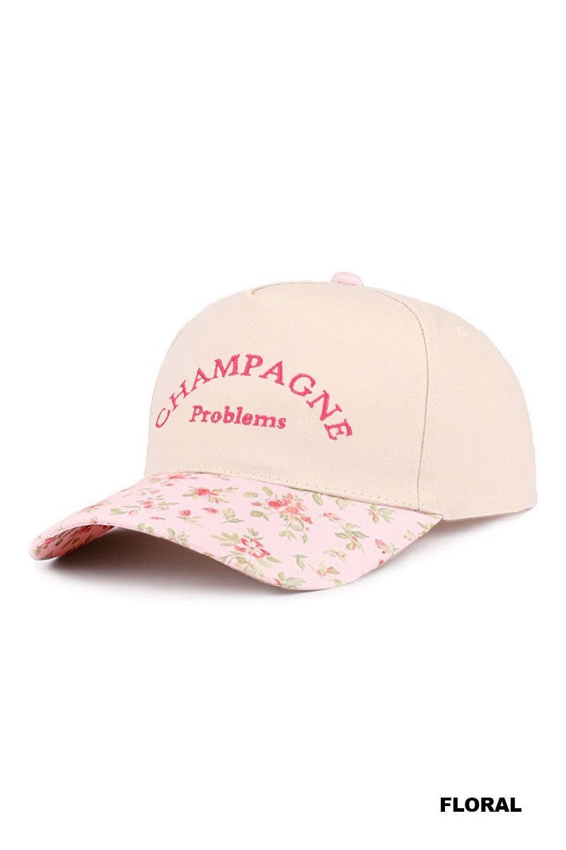 CHAMPAGNE PROBLEMS TWO TONE CANVAS COTTON CAP