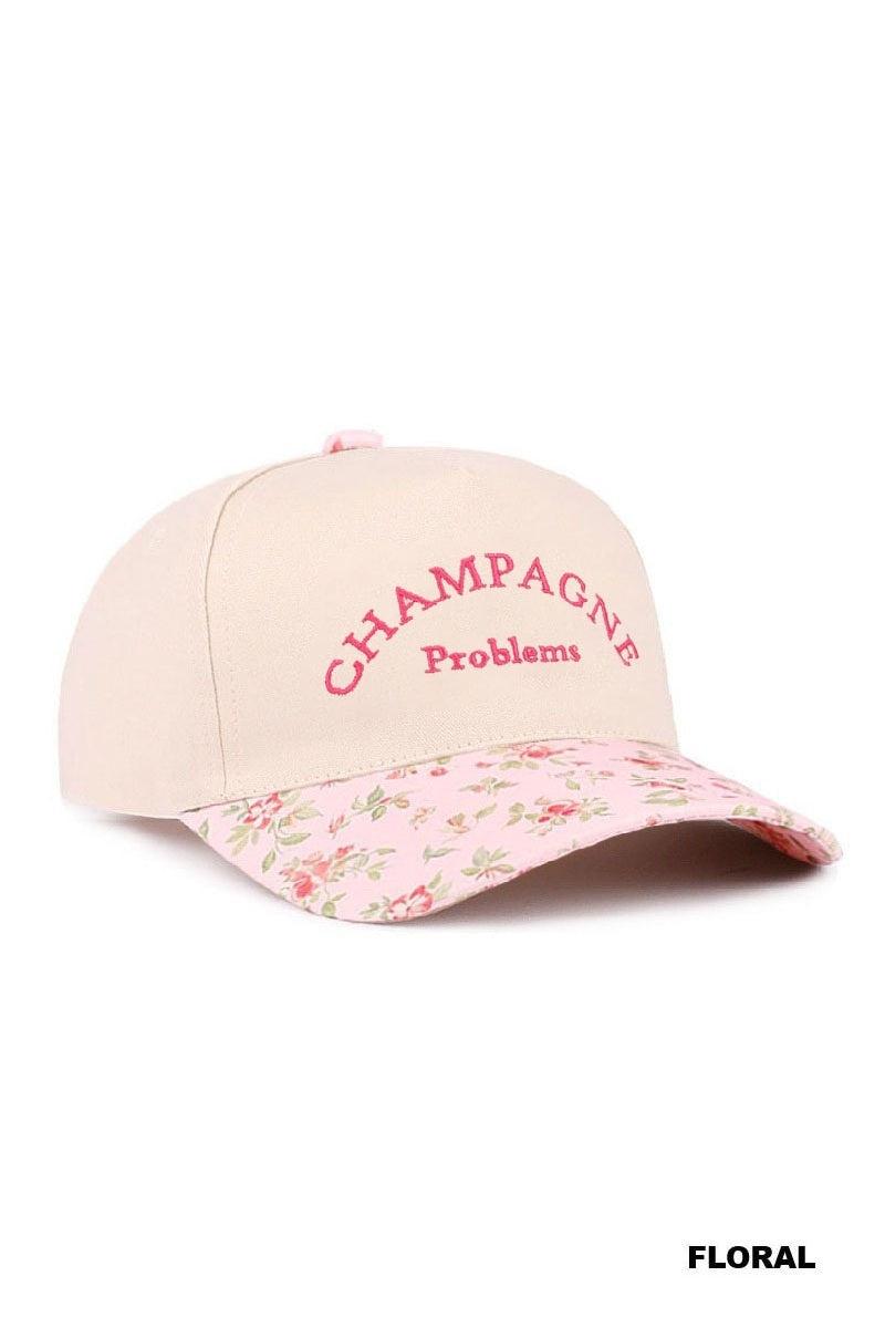 CHAMPAGNE PROBLEMS TWO TONE CANVAS COTTON CAP