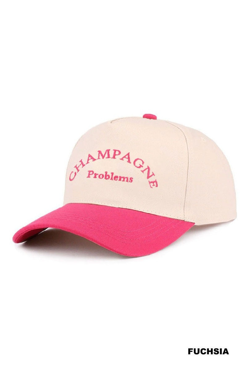 CHAMPAGNE PROBLEMS TWO TONE CANVAS COTTON CAP