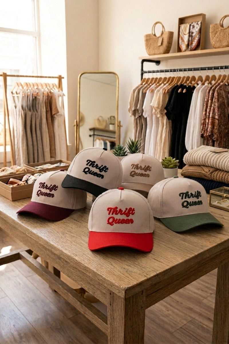 THRIFT QUEEN TWO TONE SNAPBACK HAT