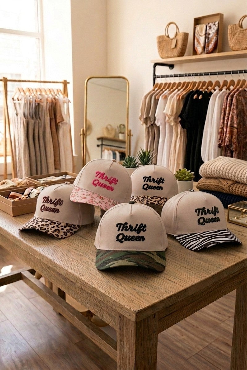 THRIFT QUEEN TWO TONE SNAPBACK HAT