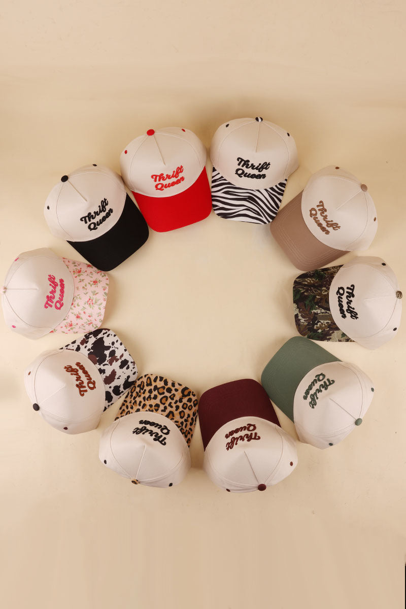THRIFT QUEEN TWO TONE SNAPBACK HAT