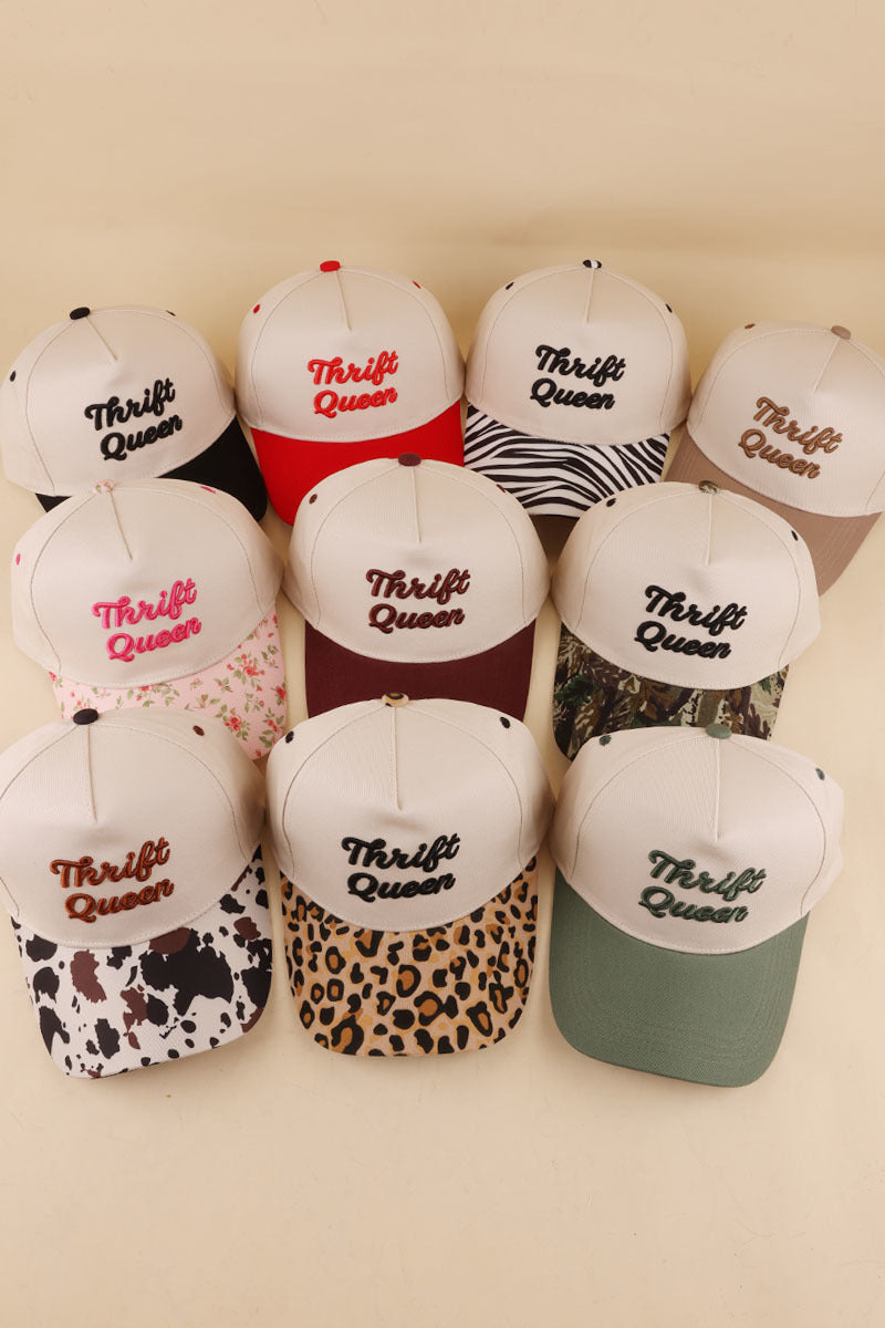 THRIFT QUEEN TWO TONE SNAPBACK HAT