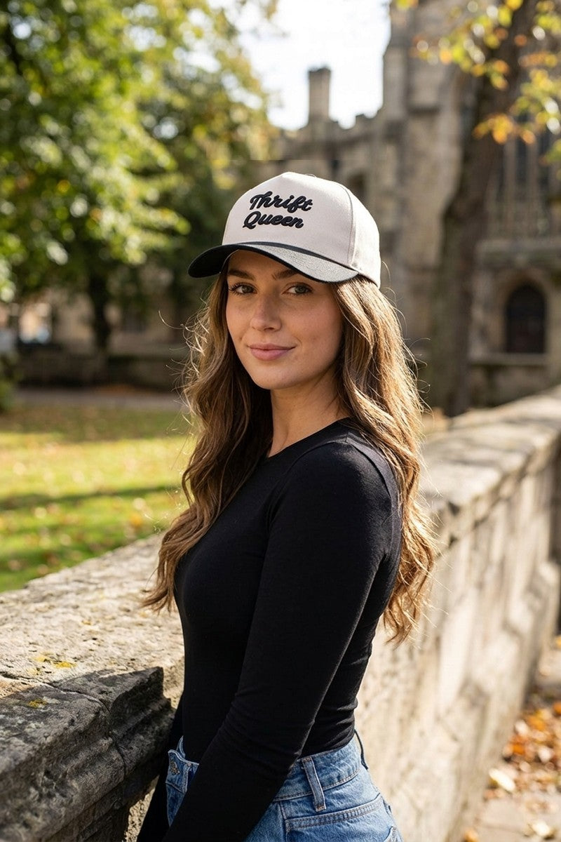 THRIFT QUEEN TWO TONE SNAPBACK HAT