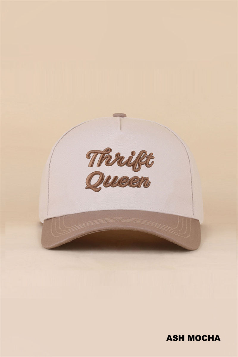 THRIFT QUEEN TWO TONE SNAPBACK HAT