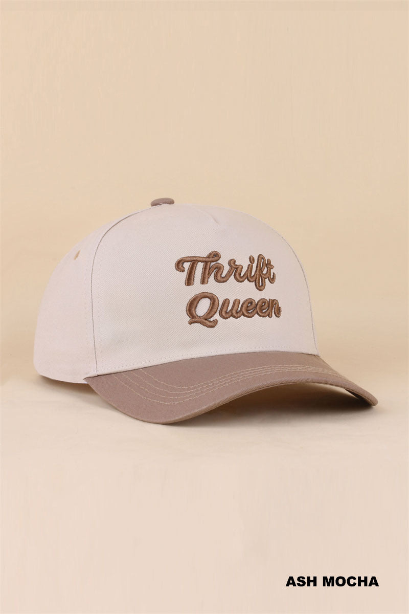 THRIFT QUEEN TWO TONE SNAPBACK HAT