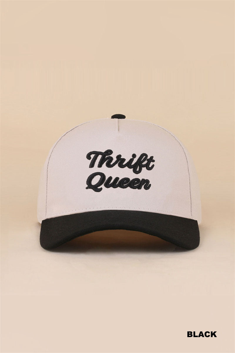 THRIFT QUEEN TWO TONE SNAPBACK HAT