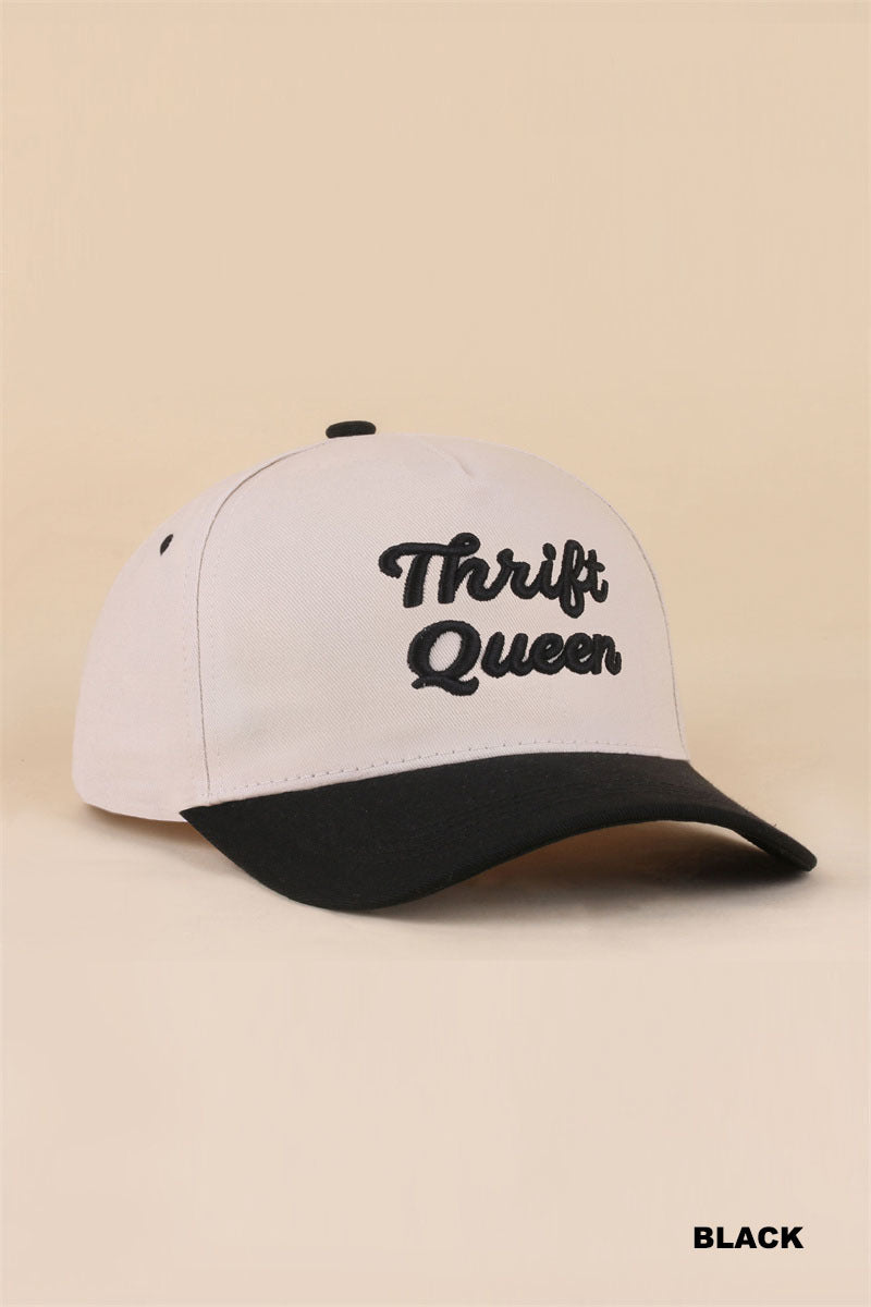 THRIFT QUEEN TWO TONE SNAPBACK HAT