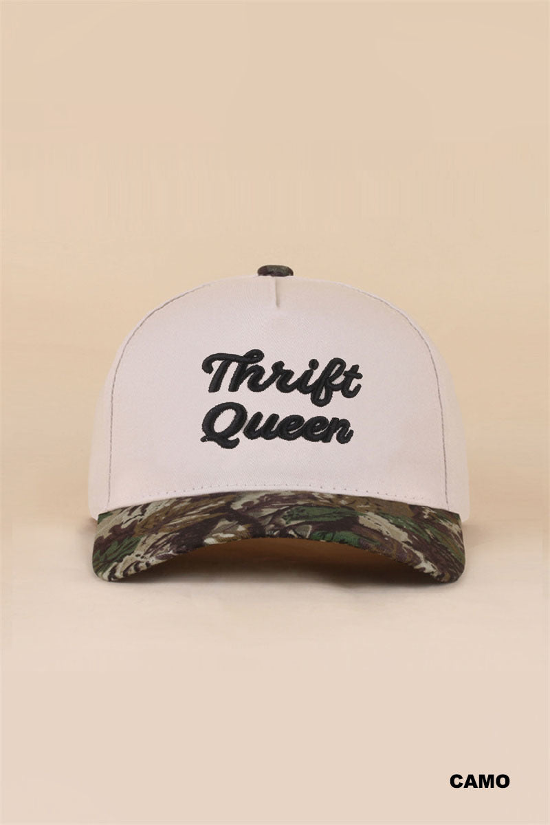 THRIFT QUEEN TWO TONE SNAPBACK HAT