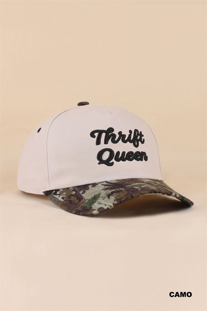THRIFT QUEEN TWO TONE SNAPBACK HAT