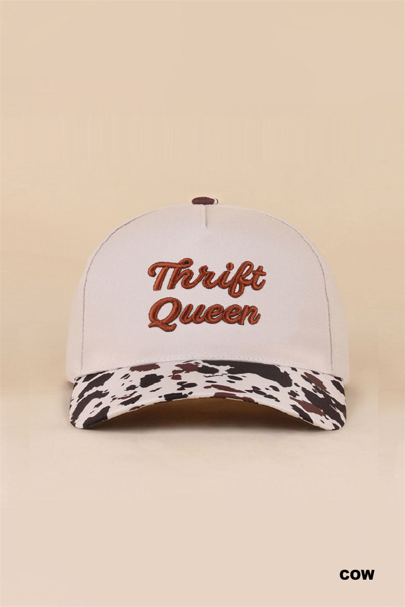 THRIFT QUEEN TWO TONE SNAPBACK HAT