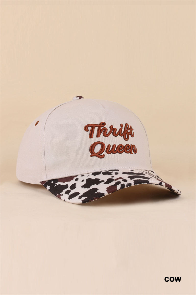 THRIFT QUEEN TWO TONE SNAPBACK HAT