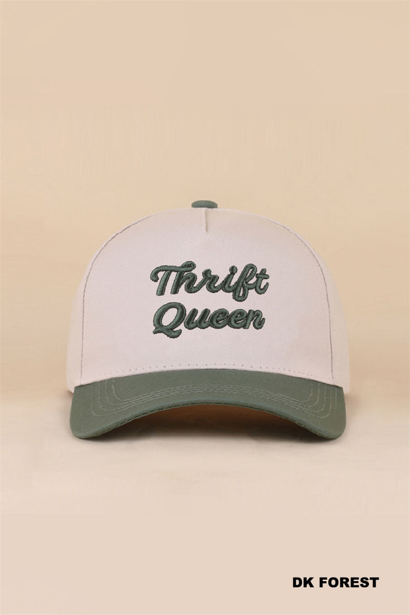 THRIFT QUEEN TWO TONE SNAPBACK HAT
