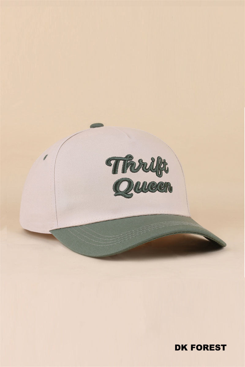 THRIFT QUEEN TWO TONE SNAPBACK HAT