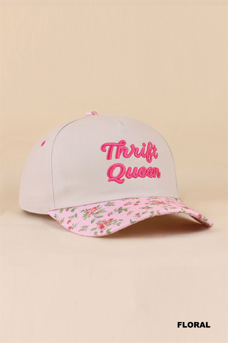 THRIFT QUEEN TWO TONE SNAPBACK HAT