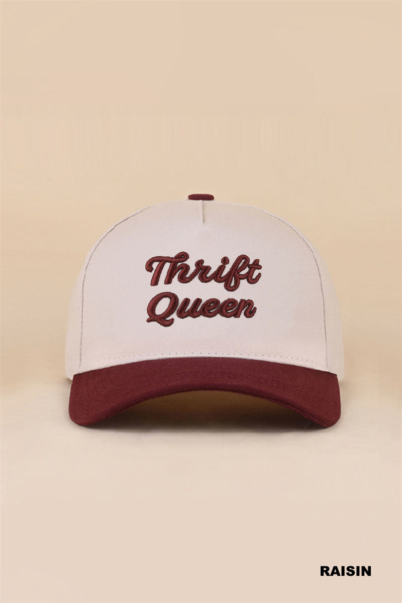 THRIFT QUEEN TWO TONE SNAPBACK HAT