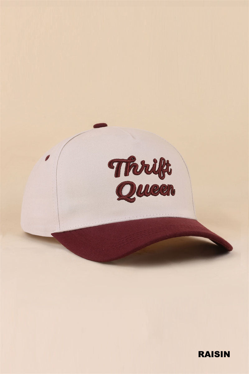 THRIFT QUEEN TWO TONE SNAPBACK HAT