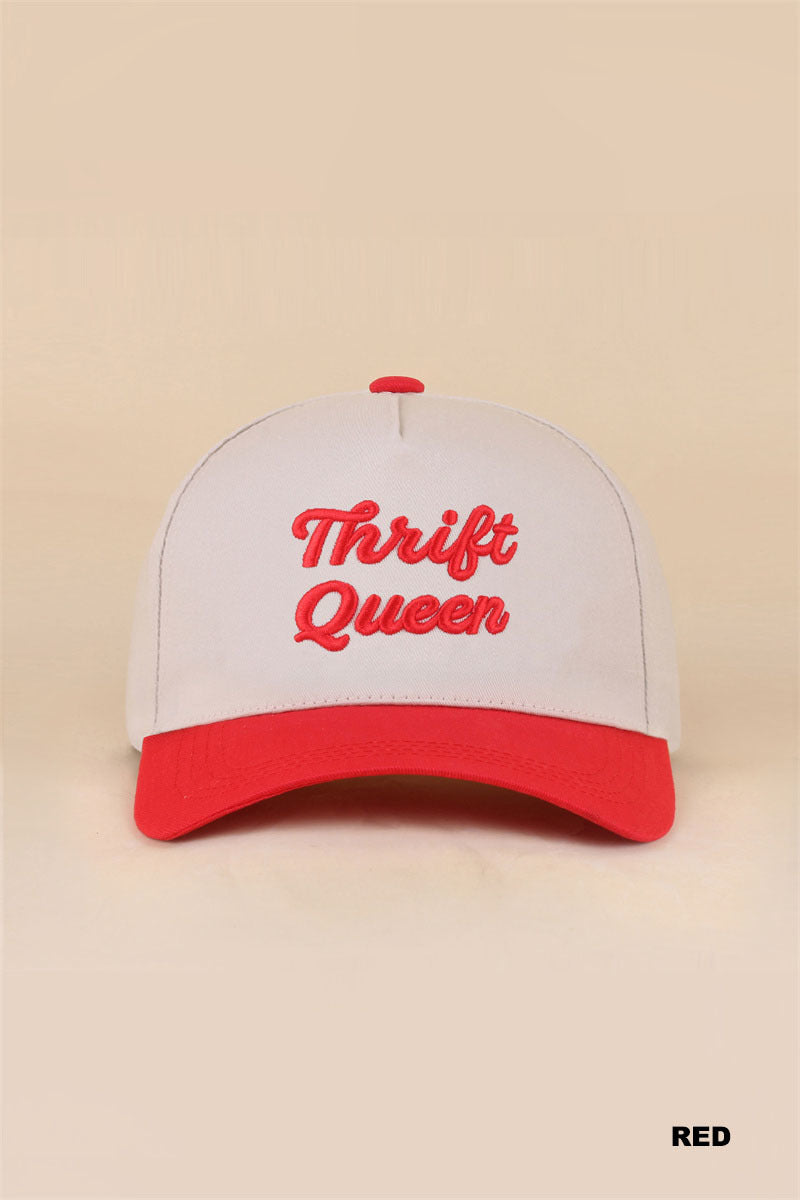 THRIFT QUEEN TWO TONE SNAPBACK HAT