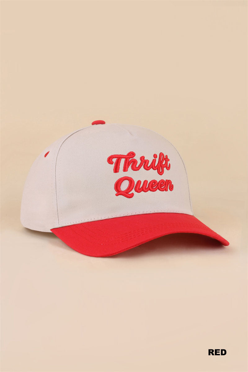 THRIFT QUEEN TWO TONE SNAPBACK HAT