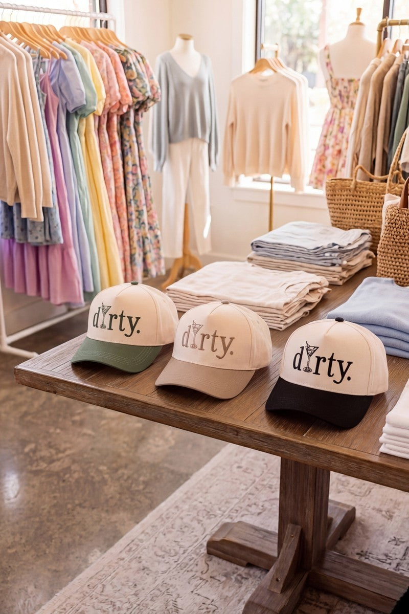 Dirty martini two tone cotton hat