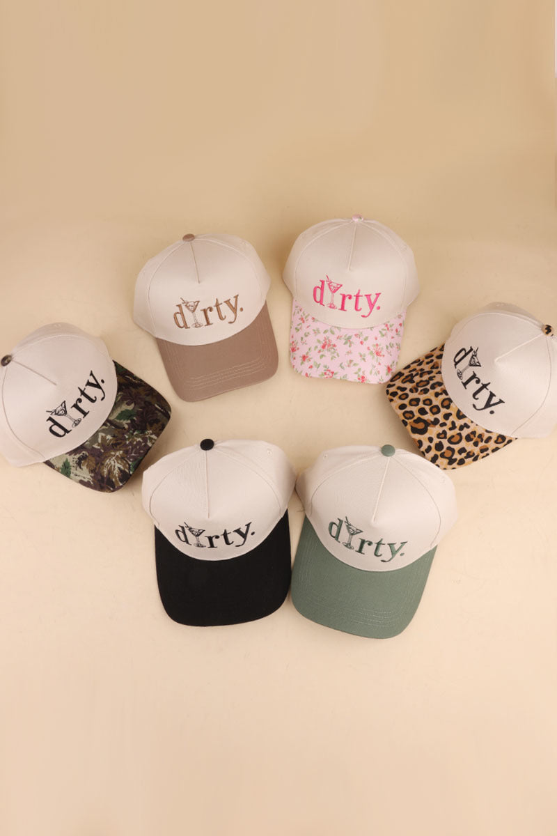 Dirty martini two tone cotton hat