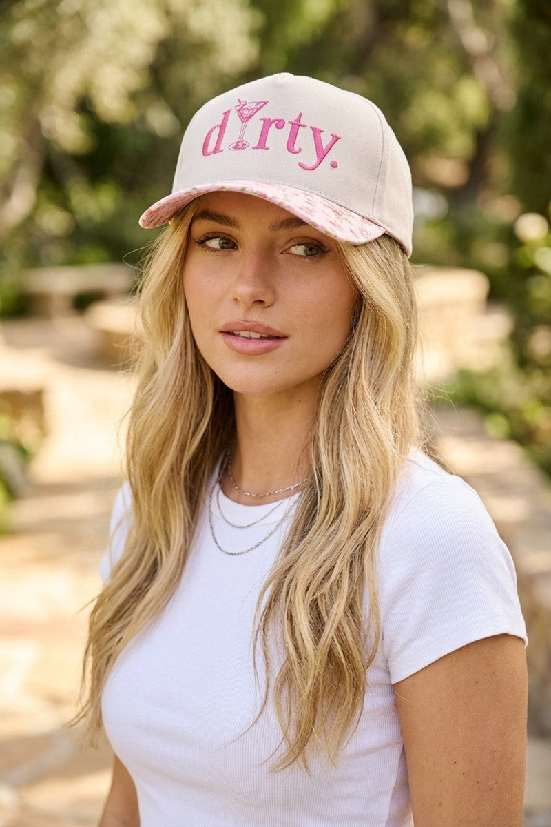 Dirty martini two tone cotton hat