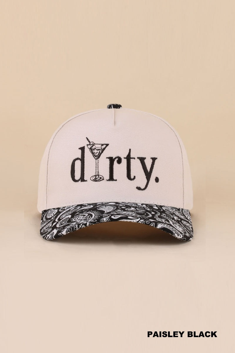Dirty martini two tone cotton hat