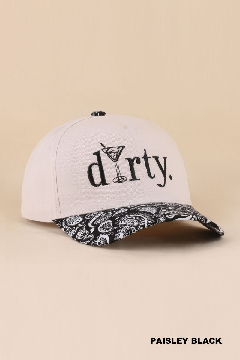 Dirty martini two tone cotton hat