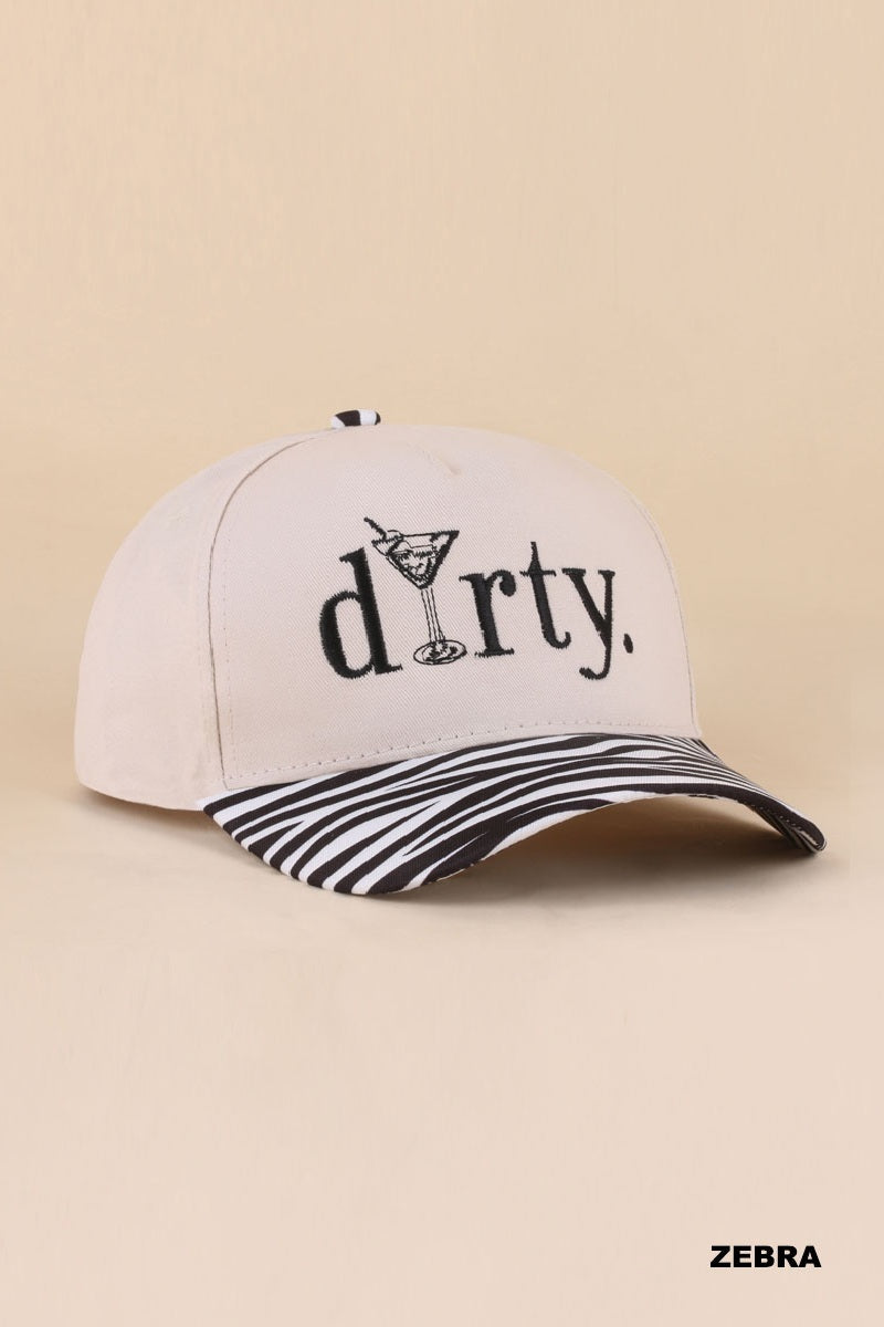 Dirty martini two tone cotton hat