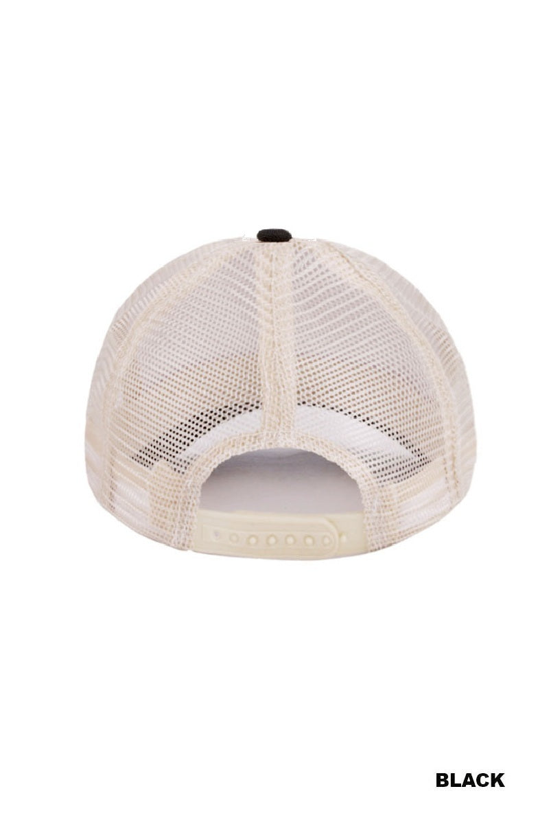 Coquette bow diet coke two tone mesh snapback hat