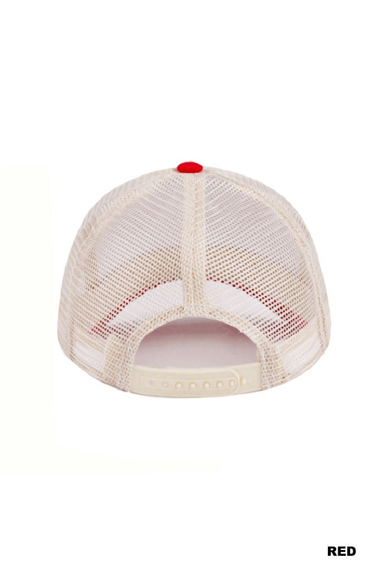 Coquette bow diet coke two tone mesh snapback hat